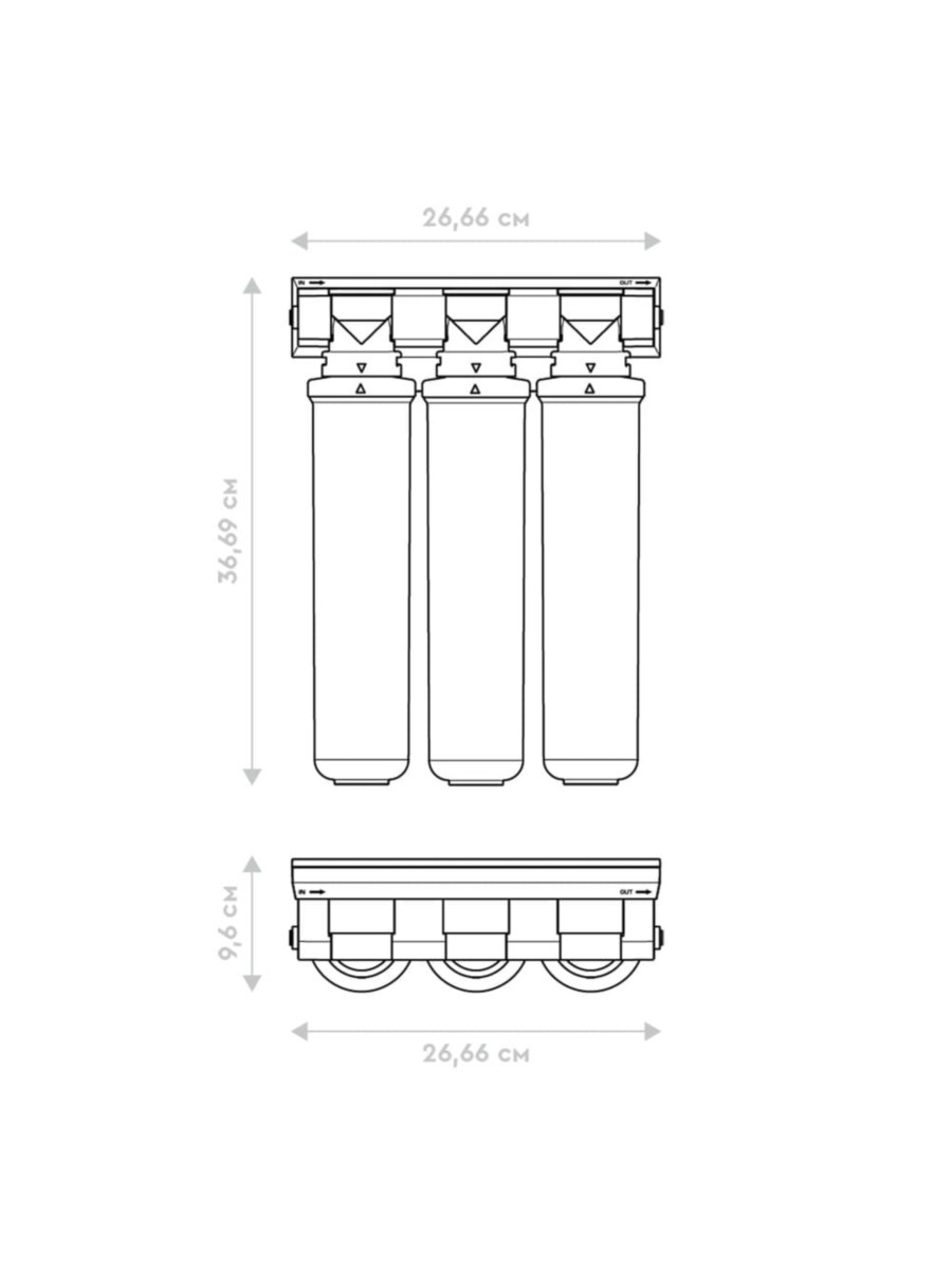 Проточный Питьевой Фильтр Барьер Эксперт Стандарт 4 для очистки воды