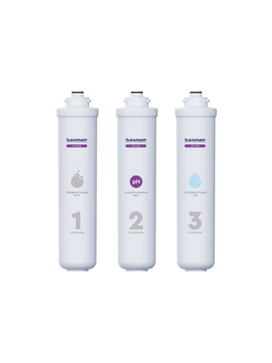 Набор Картриджей Барьер Актив Сила Баланса для очистки воды