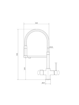 Смеситель Барьер Dual-01Fsаss С Подключением К Фильтру 5 для очистки воды