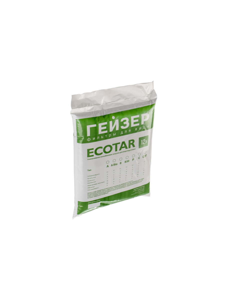 Загрузка Экотар (A Био) Для Гейзер Aquachief 12 Л 1 для очистки воды