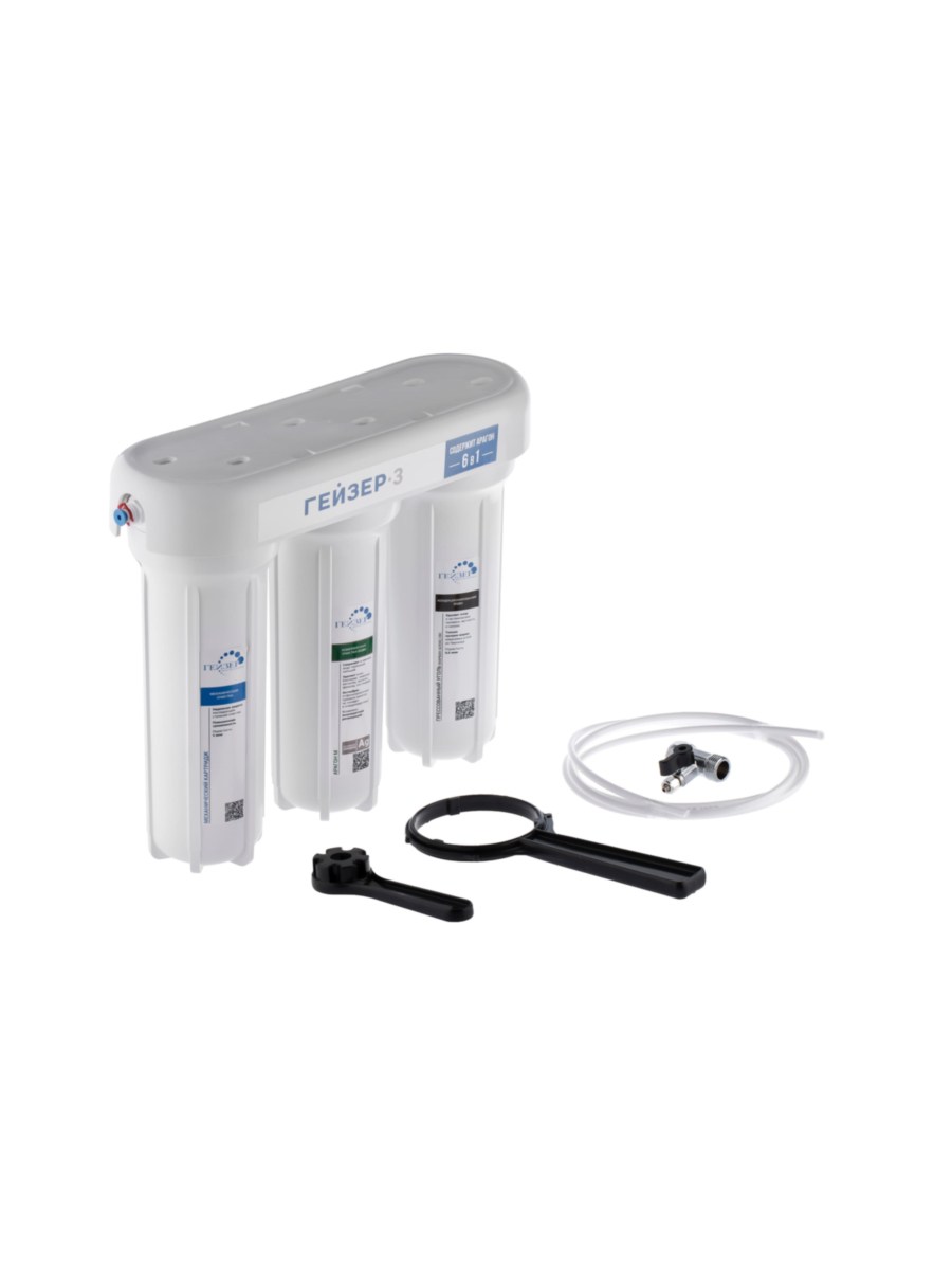 Проточный Питьевой Фильтр Гейзер-3 Ив Люкс (Без Крана) 7 для очистки воды