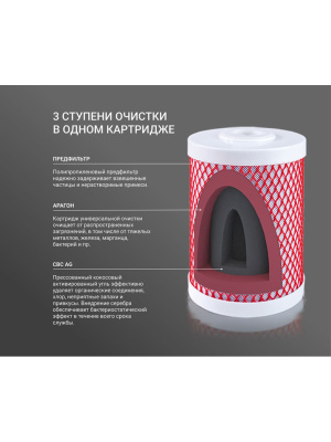 Проточный Питьевой Фильтр Гейзер Эко (Без Крана) 8 для очистки воды