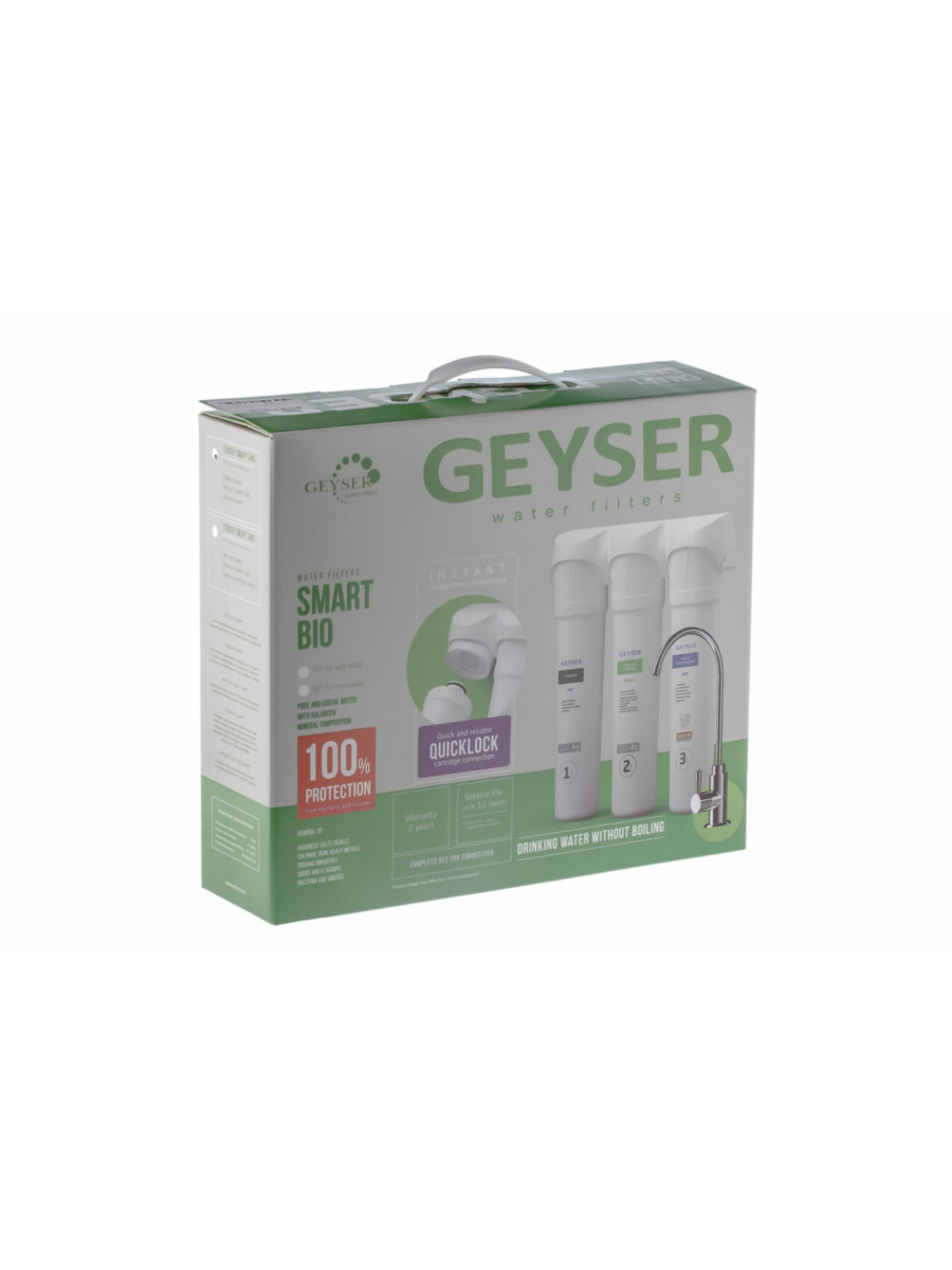 Проточный Питьевой Фильтр Гейзер Смарт Био 511 Для Обеззараживания Воды 9 для очистки воды