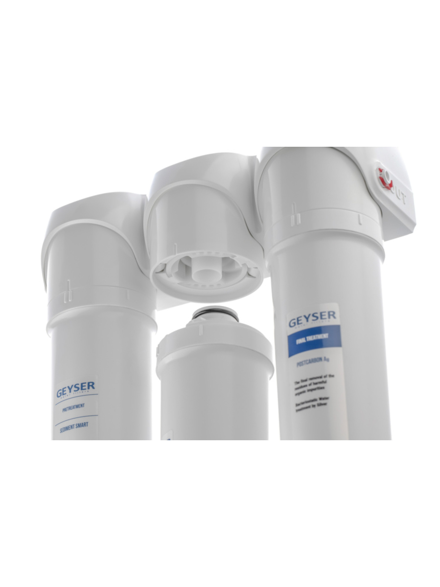 Проточный Питьевой Фильтр Гейзер Смарт Комплексная Очистка (Кран 3) 4 для очистки воды