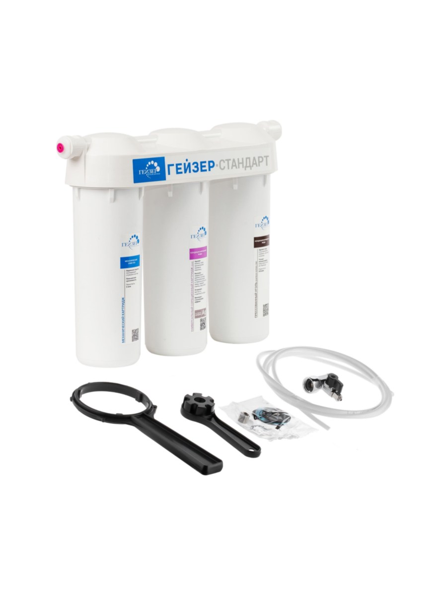 Проточный Питьевой Фильтр Гейзер Стандарт М (Без Крана) 2 для очистки воды