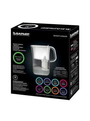 Фильтр-Кувшин Барьер Эверест Чёрного Цвета 4 для очистки воды