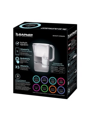 Фильтр-Кувшин Барьер Токио Чёрного Цвета 4 для очистки воды