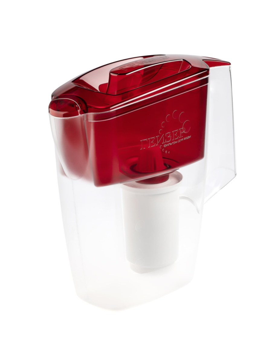 Фильтр-Кувшин Гейзер Альфа Красного Цвета 2 для очистки воды