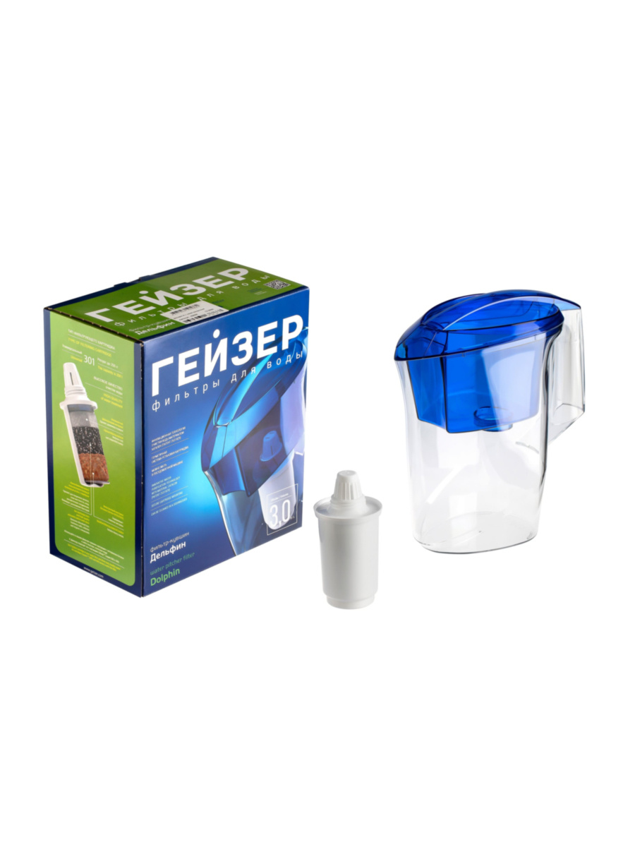 Фильтр-Кувшин Гейзер Аквилон Синего Цвета 7 для очистки воды