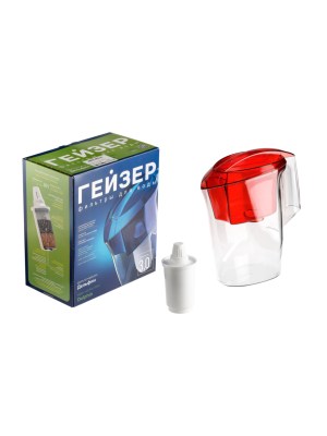 Фильтр-Кувшин Гейзер Аквилон Красного Цвета 7 для очистки воды