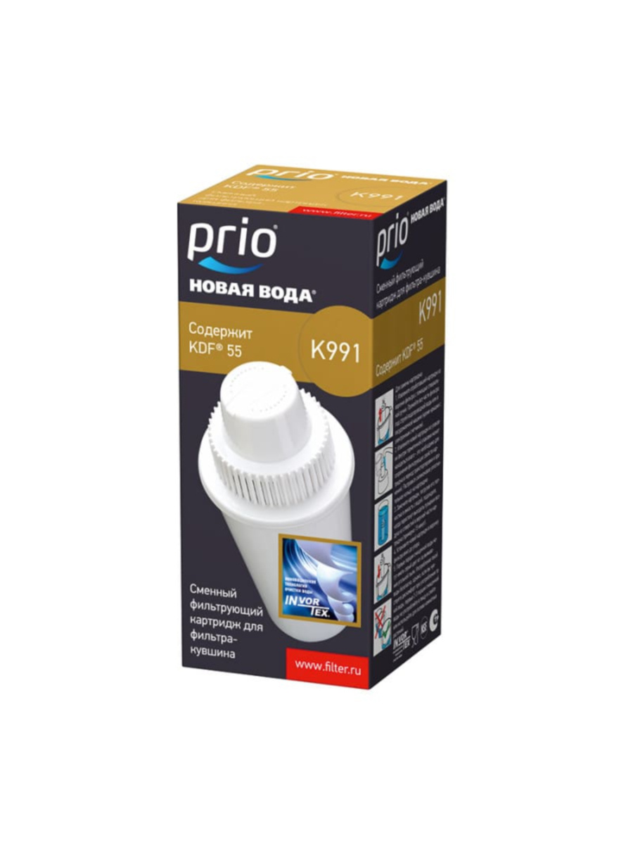Сменный Картридж K991 Для Фильтра-Кувшина Prio Новая Вода 1 для очистки воды