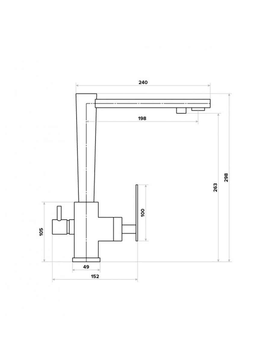 Смеситель для кухни 2 в 1 АКВАФОР 82320-1C глянец фото 4