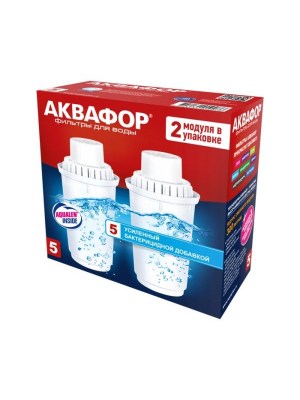 Фильтр Сменный модуль В5 (В100-5) с бактерицидной добавкой (комплект из 2-х штук) для очистки воды