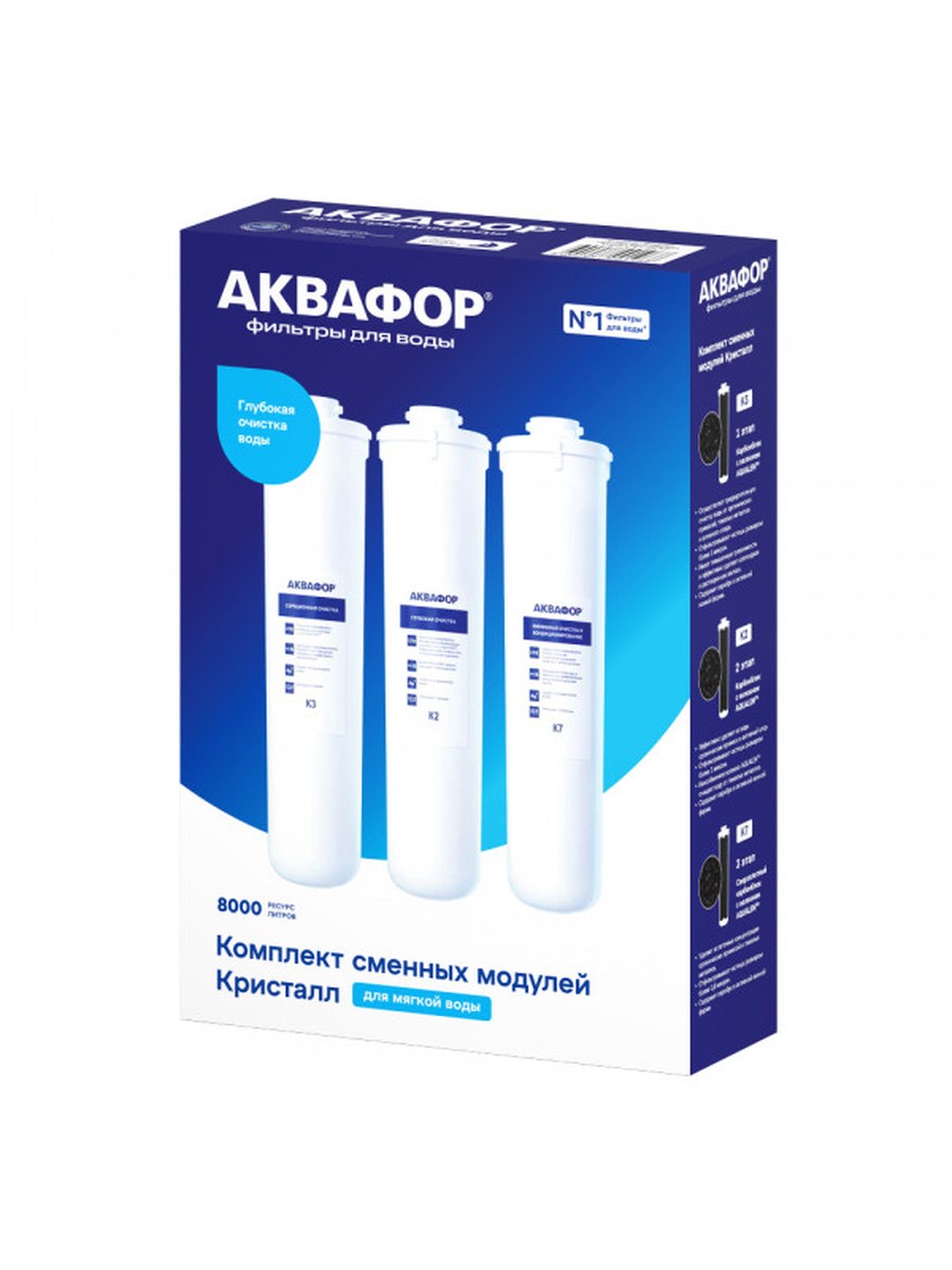Комплект сменных модулей для АквафорКристалл на год фото 1