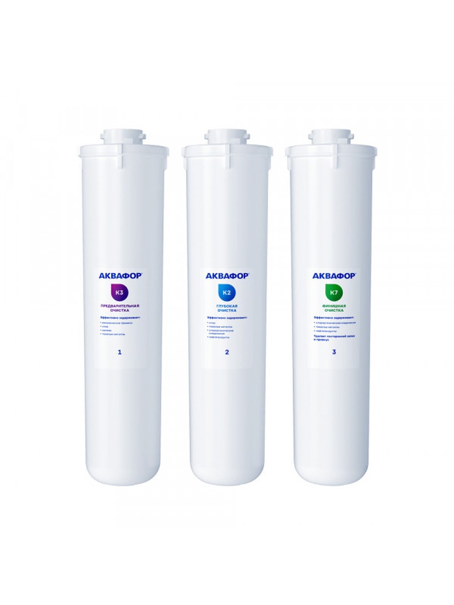 Фильтр Комплект сменных модулей для АквафорКристалл на год для очистки воды