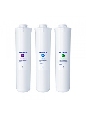 Фильтр Комплект сменных модулей для Аквафор Кристалл А на год для очистки воды